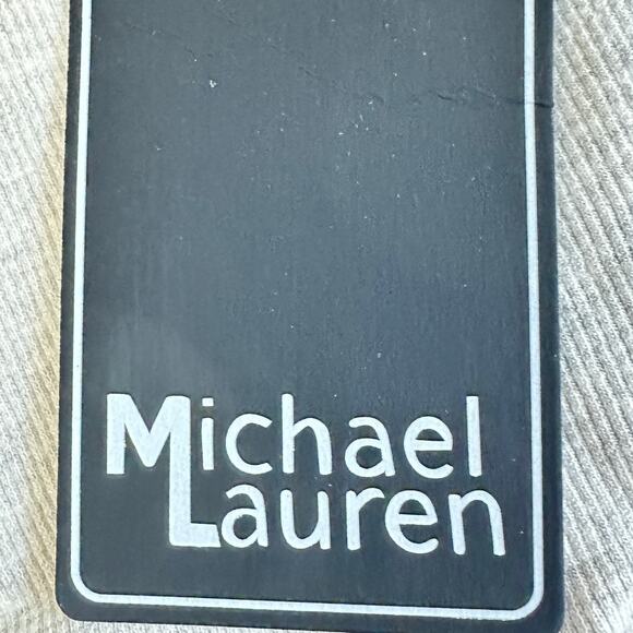 Michael Lauren M Channing Grey Ribbed Oversized Draped Thumbhole Top NWT - Picture 7 of 10